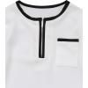 imageIDOPIP Muslim Baby Boys Prayer Clothes Kaftan Thobe Arabic Islamic Abaya Dubai Robe with Head Scarf  Rope Ramadan Eid OutfitWhite  Black