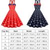 imageIDOPIP Womens Vintage 1950s Cocktail Party Swing Dress Summer Sleeveless Halter Retro Wedding Formal Aline Midi DressesRed Stars