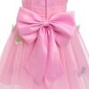 imageToddler Baby Flower Girls Sequins Bowknot High Low Tutu Dress Petal Lace Princess Pageant Wedding Birthday Party Formal GownPink Butterfly  Bow