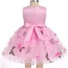 imageToddler Baby Flower Girls Sequins Bowknot High Low Tutu Dress Petal Lace Princess Pageant Wedding Birthday Party Formal GownPink Butterfly  Flower