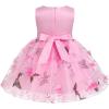 imageToddler Baby Flower Girls Sequins Bowknot High Low Tutu Dress Petal Lace Princess Pageant Wedding Birthday Party Formal GownPink Butterfly  Flower