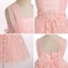 imageToddler Baby Flower Girls Sequins Bowknot High Low Tutu Dress Petal Lace Princess Pageant Wedding Birthday Party Formal GownPink Flower Tulle
