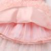 imageToddler Baby Flower Girls Sequins Bowknot High Low Tutu Dress Petal Lace Princess Pageant Wedding Birthday Party Formal GownPink Flower Tulle
