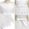 imageToddler Baby Flower Girls Sequins Bowknot High Low Tutu Dress Petal Lace Princess Pageant Wedding Birthday Party Formal GownWhite Butterfly  Lace