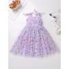 imageBaby Girls Tutu Dress Summer Sleeveless Backless Princess Birthday Party Dresses Sequin Ruffle Tulle Bowknot SundressPurple  Sequin Dot