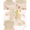 imageIDOPIP Toddler Baby Girls Dresses Long Puff Sleeve Pageant Mesh Tutu Dress Infant Wedding Baptism Photo Shoot Tulle DressApricot Floral