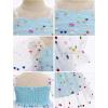 imageIDOPIP Toddler Baby Girls Dresses Long Puff Sleeve Pageant Mesh Tutu Dress Infant Wedding Baptism Photo Shoot Tulle DressBlue Dots