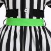 imageIDOPIP 1950s Housewife Costume for Girls Kids Halloween Birthday Party Dress up with ApronBelt  Headband for Photo ShootBlack White Striped