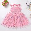 imageIDOPIP Baby Girls Tutu Dress Summer Sleeveless Backless Princess Birthday Party Dresses Smocked Ruffle Tulle Bowknot SundressPink Confetti