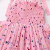 imageIDOPIP Baby Girls Tutu Dress Summer Sleeveless Backless Princess Birthday Party Dresses Smocked Ruffle Tulle Bowknot SundressPink Confetti