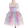 imageIDOPIP Baby Girls Tutu Dress Summer Sleeveless Backless Princess Birthday Party Dresses Smocked Ruffle Tulle Bowknot SundressPurple Gradient