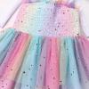 imageIDOPIP Baby Girls Tutu Dress Summer Sleeveless Backless Princess Birthday Party Dresses Smocked Ruffle Tulle Bowknot SundressPurple Gradient