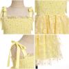imageIDOPIP Baby Girls Tutu Dress Summer Sleeveless Backless Princess Birthday Party Dresses Smocked Ruffle Tulle Bowknot SundressYellow Daisy