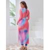 imageIDOPIP Muslim Burkini Swimsuit for Womens One Piece Swimsuit with Beach SkirtCover up SarongPants 4PCS Bathing SuitPink  Purple