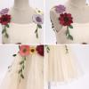 imageIDOPIP Toddler Baby Embroidery Flower Girl Dress for Kids Wedding Pageant Party Prom Gown Communion Birthday Tulle DressesChampagne