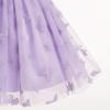 imageIDOPIP Toddler Baby Girls Butterfly Tutu Dress Summer Sleeveless Princess Butterfly Birthday Party Dresses Pageant Tulle GownPurple