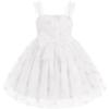 imageIDOPIP Toddler Baby Girls Butterfly Tutu Dress Summer Sleeveless Princess Butterfly Birthday Party Dresses Pageant Tulle GownWhite
