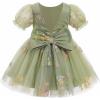 imageIDOPIP Toddler Baby Girls Sequin Butterfly Tutu Dress Princess Birthday Party Pageant Flower Girl Wedding VBackless DressesGreen