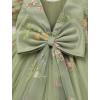 imageIDOPIP Toddler Baby Girls Sequin Butterfly Tutu Dress Princess Birthday Party Pageant Flower Girl Wedding VBackless DressesGreen