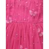 imageIDOPIP Toddler Baby Girls Sequin Butterfly Tutu Dress Princess Birthday Party Pageant Flower Girl Wedding VBackless DressesHot Pink