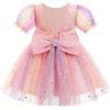 imageIDOPIP Toddler Baby Girls Sequin Butterfly Tutu Dress Princess Birthday Party Pageant Flower Girl Wedding VBackless DressesPink