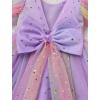 imageIDOPIP Toddler Baby Girls Sequin Butterfly Tutu Dress Princess Birthday Party Pageant Flower Girl Wedding VBackless DressesPurple