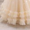 imageIDOPIP Toddler Baby Girls Sequin Heart Tutu Dress Pageant Wedding Flower Girl Dresses Princess Birthday Party Bowknot GownsChampagne