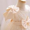 imageIDOPIP Toddler Baby Girls Sequin Heart Tutu Dress Pageant Wedding Flower Girl Dresses Princess Birthday Party Bowknot GownsChampagne