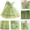 imageIDOPIP Toddler Baby Girls Sequin Heart Tutu Dress Pageant Wedding Flower Girl Dresses Princess Birthday Party Bowknot GownsGreen
