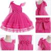 imageIDOPIP Toddler Baby Girls Sequin Heart Tutu Dress Pageant Wedding Flower Girl Dresses Princess Birthday Party Bowknot GownsHot Pink