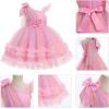 imageIDOPIP Toddler Baby Girls Sequin Heart Tutu Dress Pageant Wedding Flower Girl Dresses Princess Birthday Party Bowknot GownsPink Rainbow