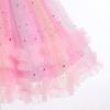 imageIDOPIP Toddler Baby Girls Sequin Heart Tutu Dress Pageant Wedding Flower Girl Dresses Princess Birthday Party Bowknot GownsPink Rainbow
