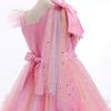 imageIDOPIP Toddler Baby Girls Sequin Heart Tutu Dress Pageant Wedding Flower Girl Dresses Princess Birthday Party Bowknot GownsPink Rainbow