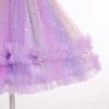 imageIDOPIP Toddler Baby Girls Sequin Heart Tutu Dress Pageant Wedding Flower Girl Dresses Princess Birthday Party Bowknot GownsPurple Rainbow