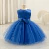 imageIDOPIP Toddler Baby Girls Shiny Butterfly Tutu Dress Princess Birthday Party Pageant Flower Girl Wedding VBackless DressesBlue  Sequin