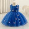 imageIDOPIP Toddler Baby Girls Shiny Butterfly Tutu Dress Princess Birthday Party Pageant Flower Girl Wedding VBackless DressesBlue  Sequin