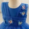 imageIDOPIP Toddler Baby Girls Shiny Butterfly Tutu Dress Princess Birthday Party Pageant Flower Girl Wedding VBackless DressesBlue  Sequin