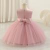imageIDOPIP Toddler Baby Girls Shiny Butterfly Tutu Dress Princess Birthday Party Pageant Flower Girl Wedding VBackless DressesDusty Pink  Sequin