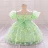 imageIDOPIP Toddler Baby Girls Shiny Butterfly Tutu Dress Princess Birthday Party Pageant Flower Girl Wedding VBackless DressesGreen  3d Butterfly