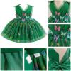 imageIDOPIP Toddler Baby Girls Shiny Butterfly Tutu Dress Princess Birthday Party Pageant Flower Girl Wedding VBackless DressesGreen  Shiny
