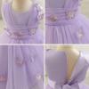 imageIDOPIP Toddler Baby Girls Shiny Butterfly Tutu Dress Princess Birthday Party Pageant Flower Girl Wedding VBackless DressesPurple  Sequin