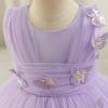 imageIDOPIP Toddler Baby Girls Shiny Butterfly Tutu Dress Princess Birthday Party Pageant Flower Girl Wedding VBackless DressesPurple  Sequin