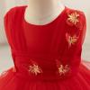 imageIDOPIP Toddler Baby Girls Shiny Butterfly Tutu Dress Princess Birthday Party Pageant Flower Girl Wedding VBackless DressesRed  Sequin