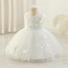 imageIDOPIP Toddler Baby Girls Shiny Butterfly Tutu Dress Princess Birthday Party Pageant Flower Girl Wedding VBackless DressesWhite  Sequin