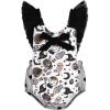 imageIDOPIP Baby Girl 1st Halloween Outfit Pumpkin Ghost Romper Ruffle Backless Bodysuit One Piece Clothes for Cake Smash BirthdayBlack