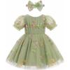 imageIDOPIP Toddler Baby Girls Sequin Butterfly Tutu Dress Princess Birthday Party Pageant Flower Girl Wedding VBackless DressesGreen