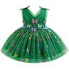 imageIDOPIP Toddler Baby Girls Shiny Butterfly Tutu Dress Princess Birthday Party Pageant Flower Girl Wedding VBackless DressesGreen  Shiny