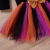 imageIDOPIP Baby Girls First Halloween Pumpkin Ghost Dress up Costume Long Sleeve Romper Tutu Skirt Sequin Headband Outfit ClothesBlack Pumpkin