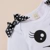 imageIDOPIP Baby Girls First Halloween Pumpkin Ghost Dress up Costume Long Sleeve Romper Tutu Skirt Sequin Headband Outfit ClothesWhite Ghost