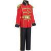 imageIDOPIP Boys Prince Charming Costume Prince Dress up Medieval Royal Prince Outfit Costume for Toddler Kid Boy HalloweenCosplayRed  Black 3pcs
